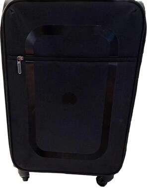 Delsey Paris Black Softside Rolling Carry On Suitcase 19” Wheeled Luggage
